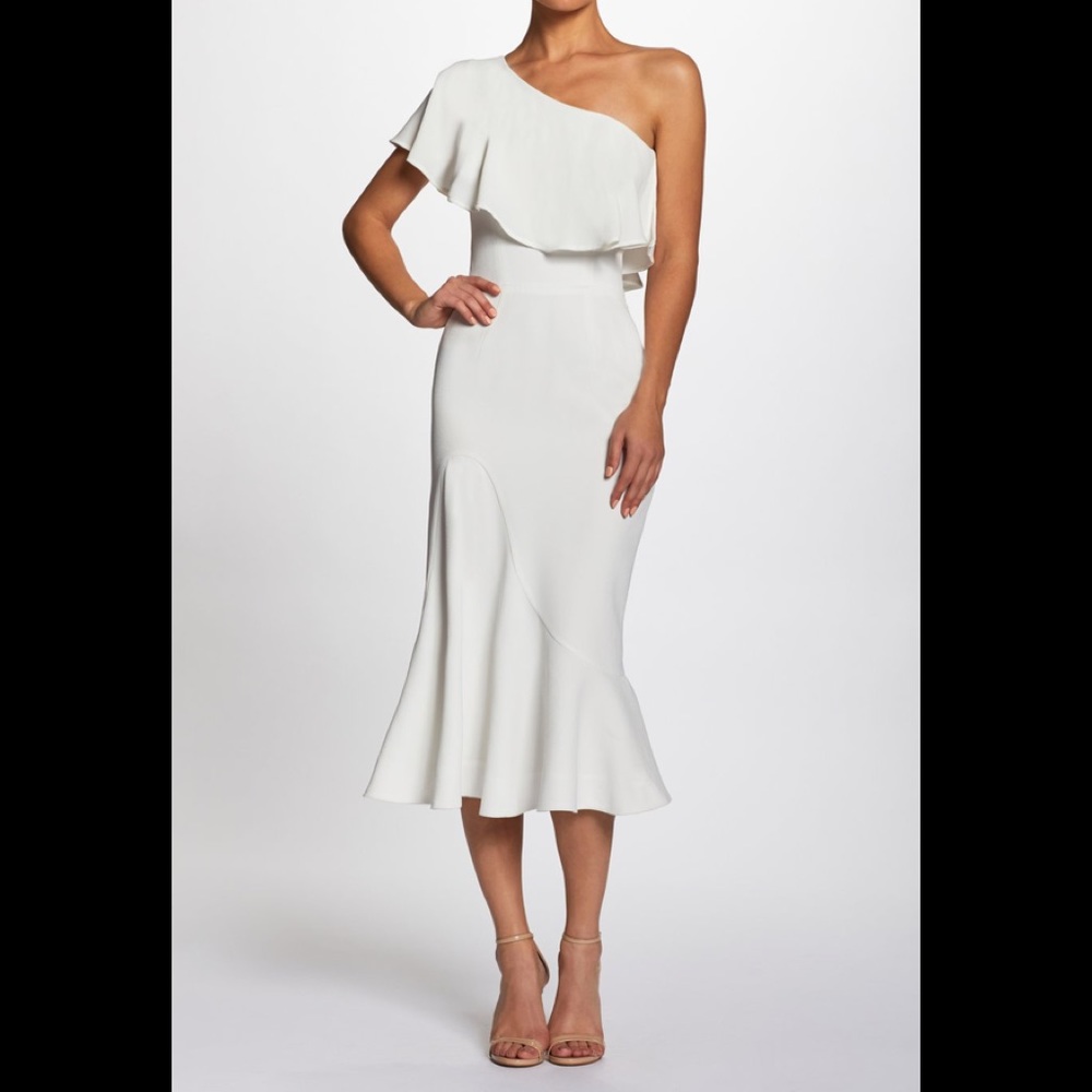 Dress the population raquel one shoulder dress